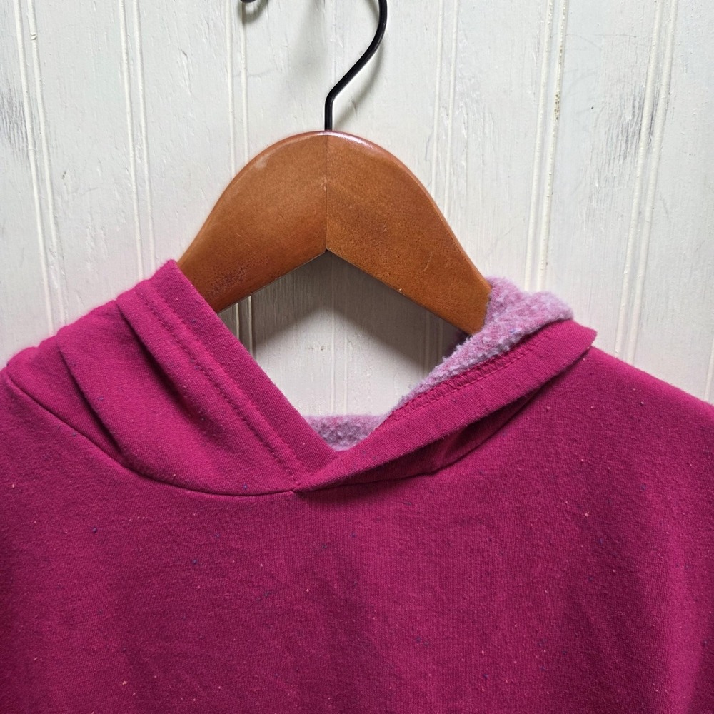 Mondetta Hoodie Kids 10/12 Pink Solid Fleece Lined Kangaroo Pocket Sweatshirt